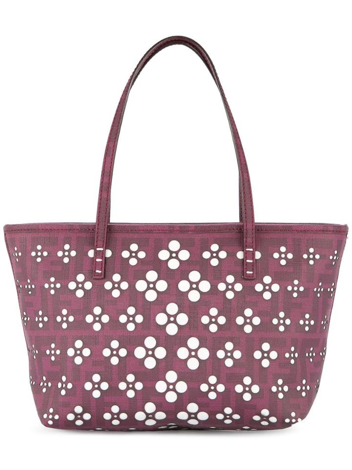 Fendi Vintage Logos Hand Bag - Pink & Purple