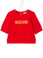 Moschino Kids - Embroidered Logo Top - Kids - Polyester/spandex/elastane/viscose/polyacrylic - 14 Yrs, Red