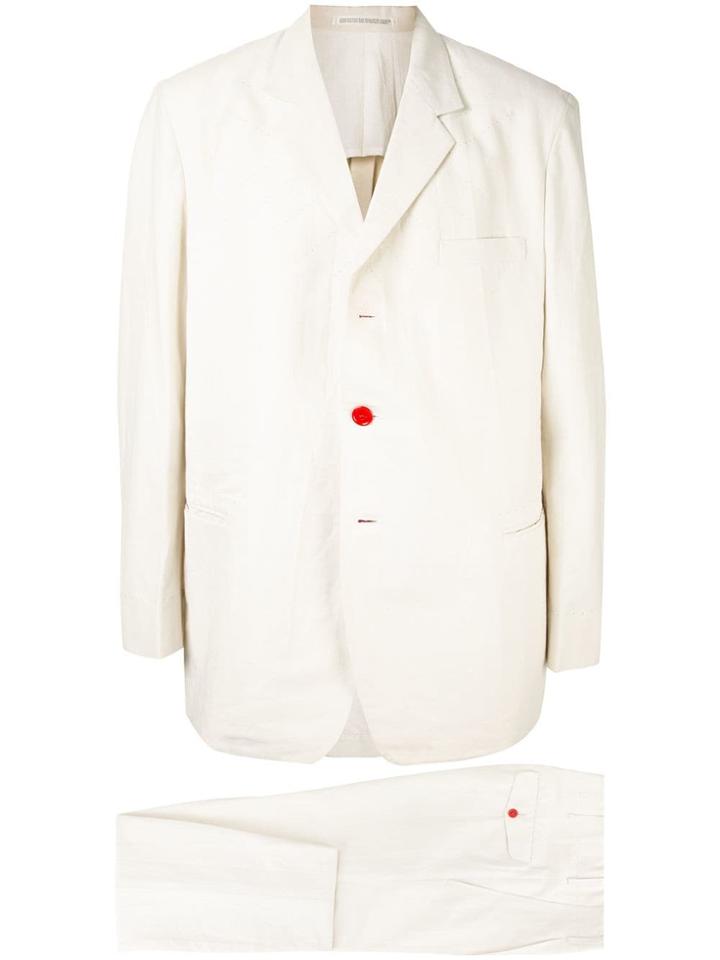 Yohji Yamamoto Vintage Boxy Two Piece Suit - White