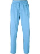 Ami Alexandre Mattiussi Pleated Trousers, Men's, Size: Xl, Blue, Cotton