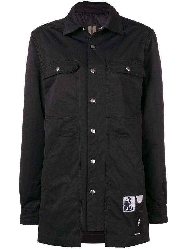 Rick Owens Drkshdw Cargo Outershirt Jacket - 09 Black