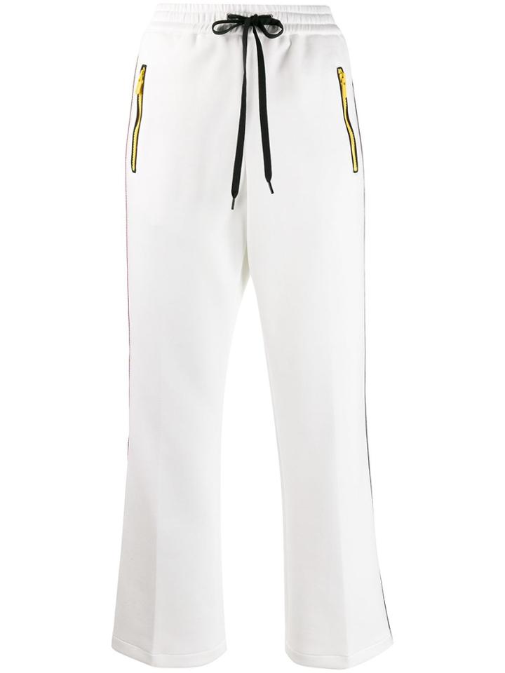 Miu Miu Side Stripe Track Pants - White