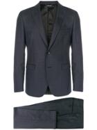 Tonello Checked Suit - Blue