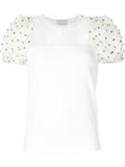 Ingie Paris Puff-sleeve Blouse - White