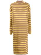 Stella Mccartney Striped Knitted Dress - Brown
