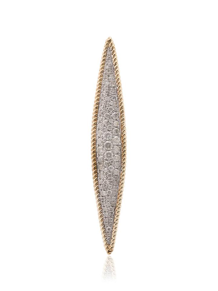 Yvonne Léon Marquise 18kt Gold Diamond Earrings