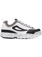 Liam Hodges Fila Disruptor Leather And Neoprene Sneakers - White