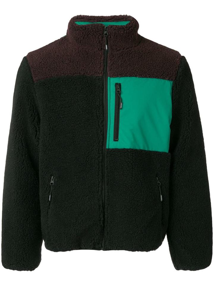 Kenzo Zipped Shearling Jacket - Black