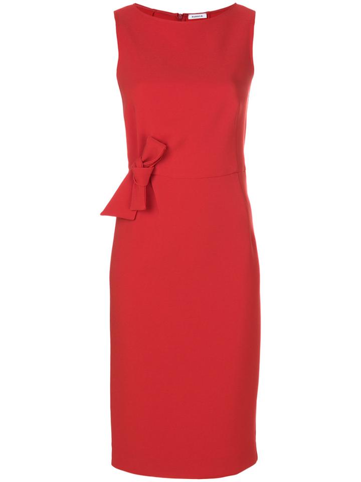 P.a.r.o.s.h. Bow Front Shift Dress - Red