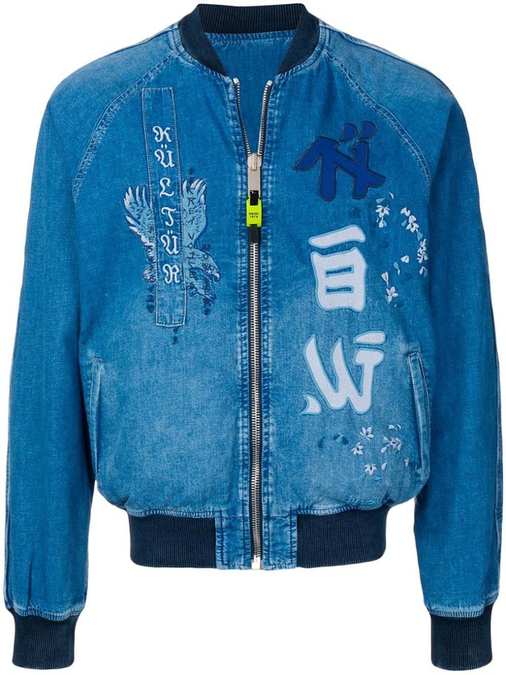 Diesel Reversible Denim Jacket - Blue