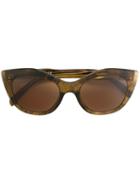 Emilio Pucci - Cat Eye Sunglasses - Women - Acetate - One Size, Brown, Acetate