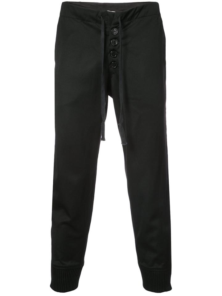 Greg Lauren Tux Slim Lounge Pants - Black