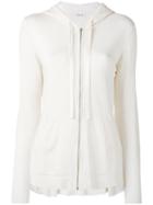 P.a.r.o.s.h. - Zip-up Hoodie - Women - Silk/spandex/elastane - S, Nude/neutrals, Silk/spandex/elastane