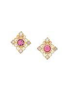 Yves Saint Laurent Pre-owned Art Deco Clip On Earrings - Gold
