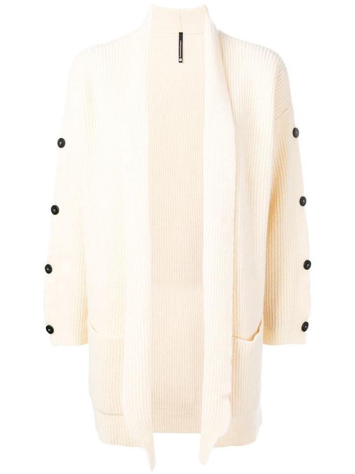 Pierantoniogaspari Open Front Cardigan - Neutrals