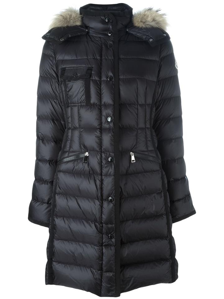 Moncler 'hermifur' Padded Coat - Black