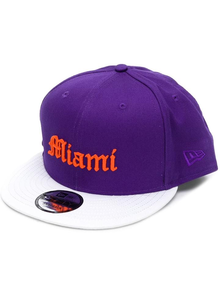 Marcelo Burlon County Of Milan Miami Cap - Purple