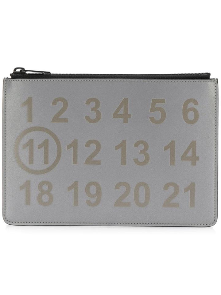Maison Margiela Printed Digits Wallet - Metallic