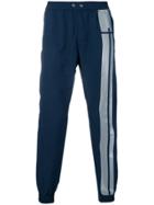 Rta Contrasting Panels Track Trousers - Blue