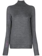 Golden Goose Deluxe Brand Turtle-neck Fitted Sweater - Grey