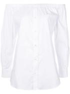 Emporio Armani Off-the-shoulder Shirt - White