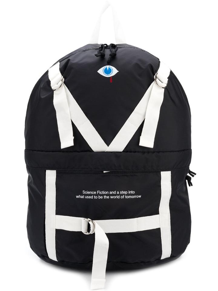 Undercover Appliquéd Printed Backpack - Black