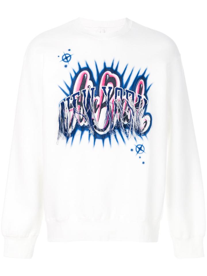 Doublet Printed Sweatshirt - White