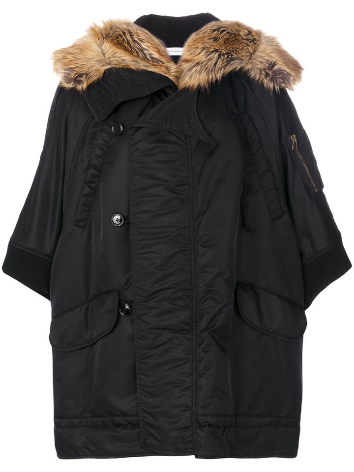 Faith Connexion Fur Trim Parka - Black