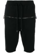 Rh45 Zip Front Track Shorts - Black