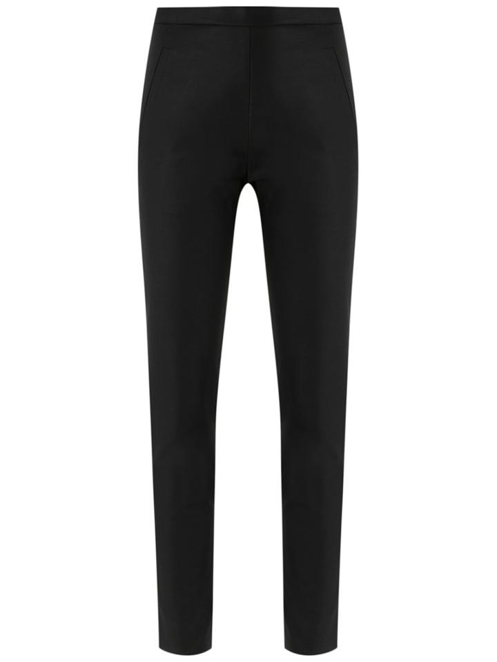 Andrea Marques - Slim Fit Trousers - Women - Cotton/spandex/elastane - 42, Black, Cotton/spandex/elastane