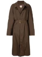 Hermès Pre-owned Belted Trench Coat - Brown