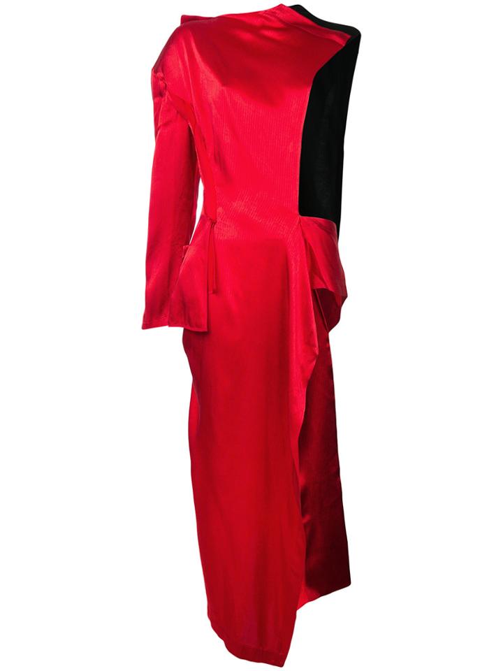 Yohji Yamamoto Wrapped Stole Coat - Red