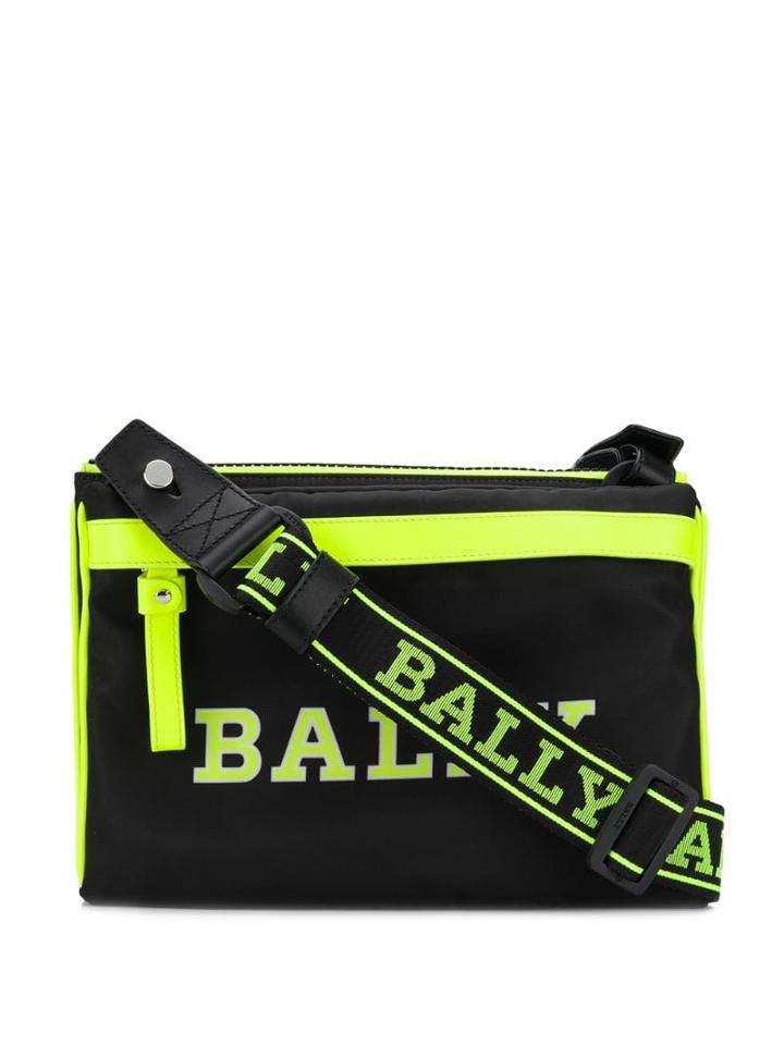 Bally Logo Print Clutch Bag - Black