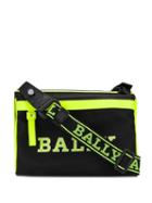 Bally Logo Print Clutch Bag - Black