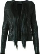 Andrea Bogosian - Round Neck Knit Coat - Women - Spandex/elastane/viscose/calf Hair - G, Women's, Black, Spandex/elastane/viscose/calf Hair