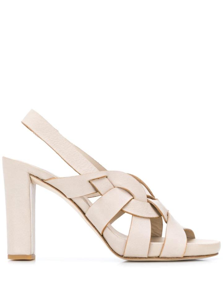 Del Carlo Strappy Detail Sandals - Neutrals