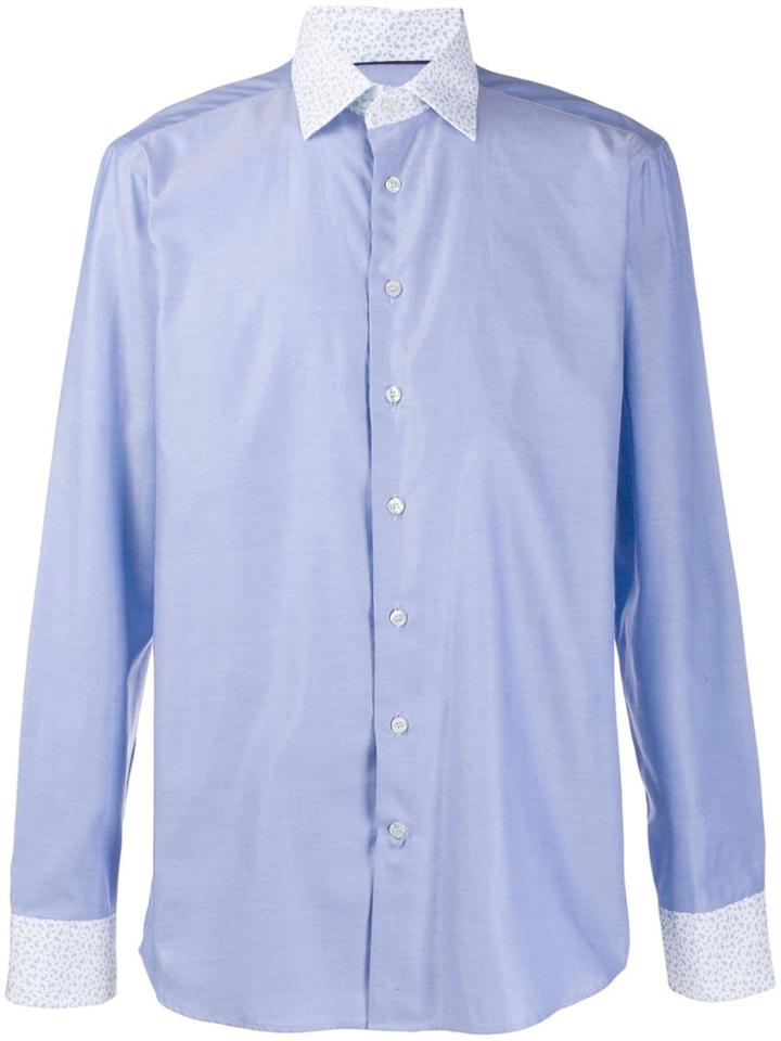 Etro Printed Trim Shirt - Blue