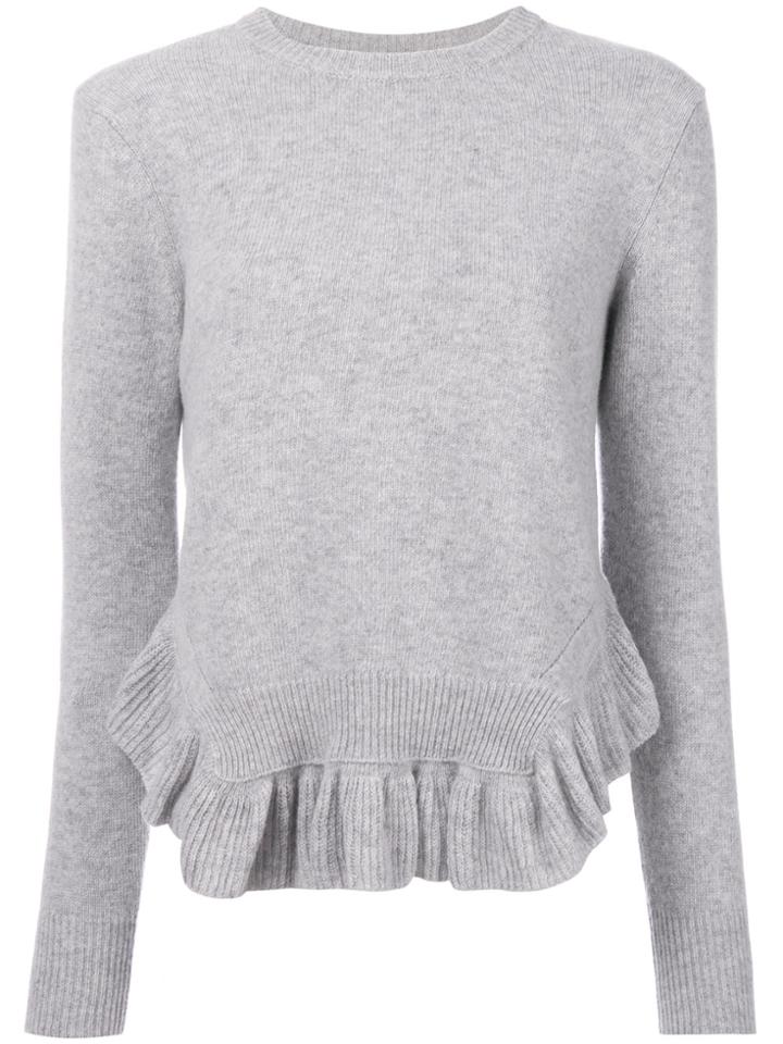 Nude Frill Hem Jumper - Grey