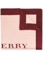 Burberry Bicolour Scarf, Pink/purple, Silk/wool/cashmere