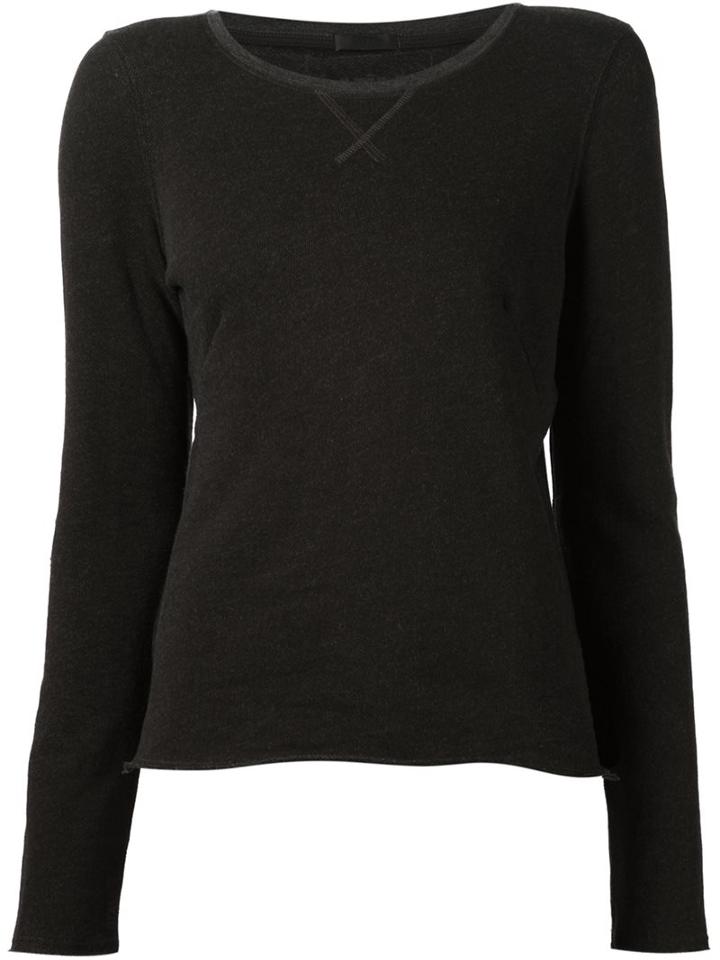 Atm Anthony Thomas Melillo French Terry Sweatshirt, Women's, Size: Medium, Black, Cotton/polyester