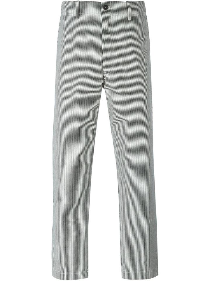 Ami Alexandre Mattiussi Striped Trousers - Black