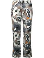 Fabiana Filippi Tapered Trousers With Print - Neutrals