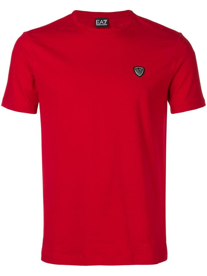 Ea7 Emporio Armani Classic Brand T-shirt - Red