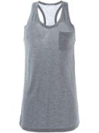 T By Alexander Wang Chest Pocket Tank Top, Women's, Size: Small, Grey, Rayon