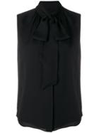 Tory Burch Pussybow Shirt - Black