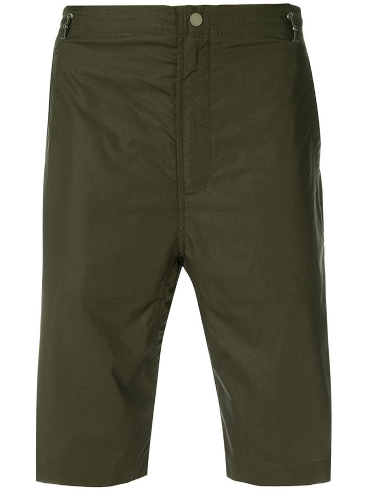 Maharishi Embroidered Dragon Shorts - Green