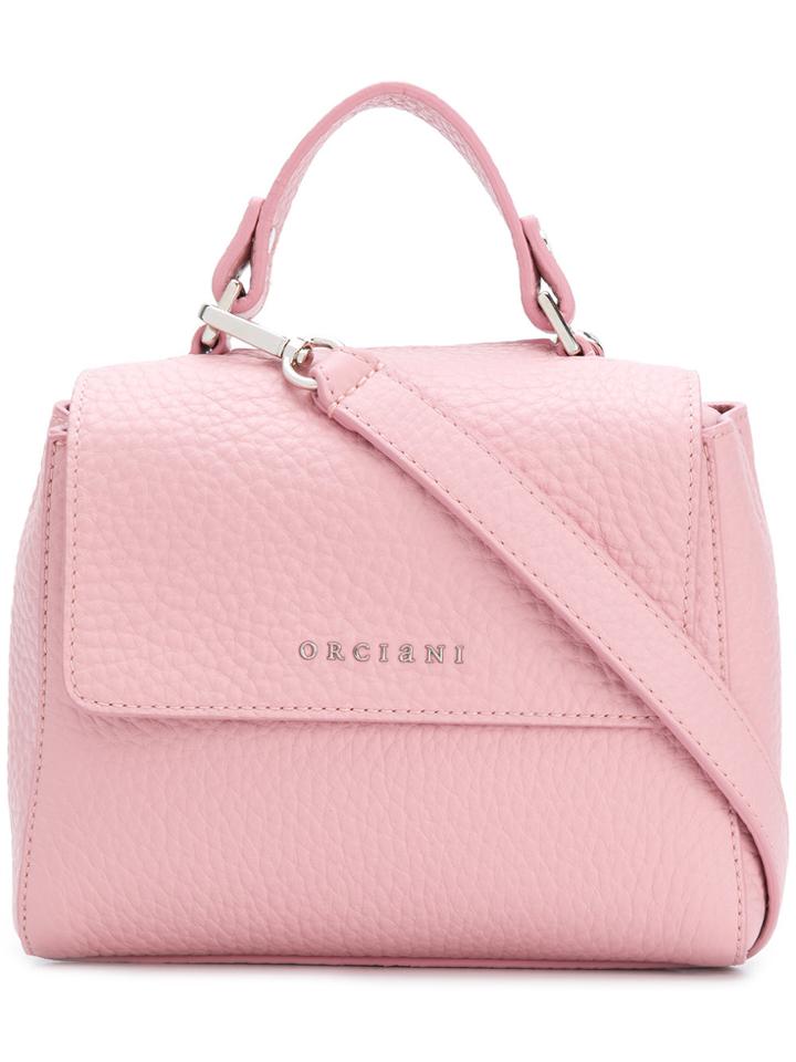 Orciani Logo Shoulder Bag - Pink & Purple