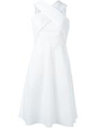Carven Ruched Detail Voile Dress