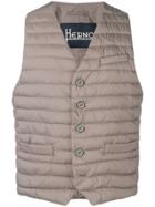 Herno Quilted Gilet - Grey
