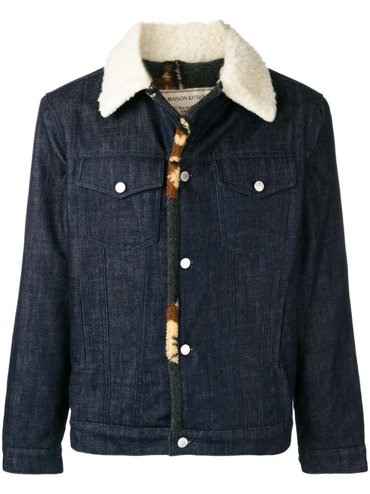 Maison Kitsuné Buttoned Denim Jacket - Blue